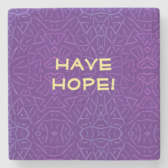 Posavasos De Piedra ¡Tengan esperanza! (Anverso)