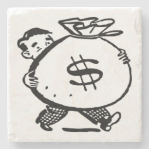 POSAVASOS DE PIEDRA ¿TENGO DINERO?