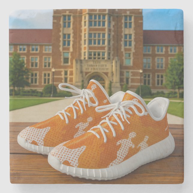 Posavasos De Piedra Tennessee university camo snekers shoes (Anverso)
