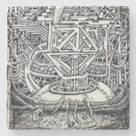 Posavasos De Piedra Tentacle Tank de Brian Benson Stone Coaster