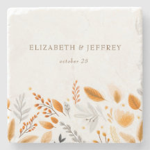 Terracotta Modern Script Elegant Fall Wedding