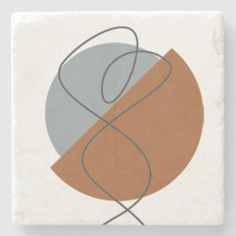 Posavasos De Piedra Terraza y gris abstracto moderno - bailarín