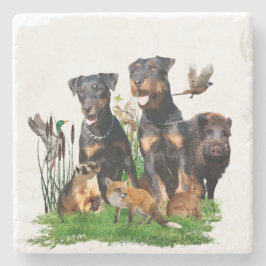 Posavasos De Piedra Terrier de caza alemán (Jagdterrier)