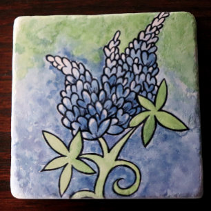 Posavasos De Piedra Texas Bluebonnets