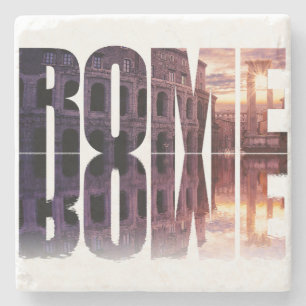 Posavasos De Piedra Texto de Roma con recuerdo del Colosseum