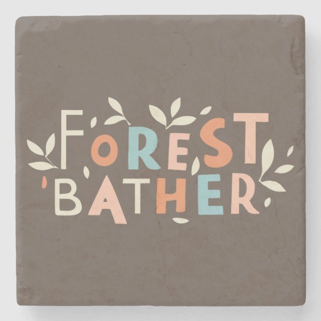Posavasos De Piedra Texto del Personalizado de meteorología forestal (Anverso)