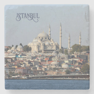 Posavasos De Piedra Texto personalizado Estambul