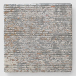 Posavasos De Piedra Textura antigua de pared de ladrillo, montaña rusa