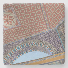 Posavasos De Piedra Textura colorida de la montaña rusa de la Plaza de