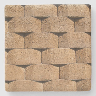 Posavasos De Piedra Textura de pared de retención de piedra, montaña