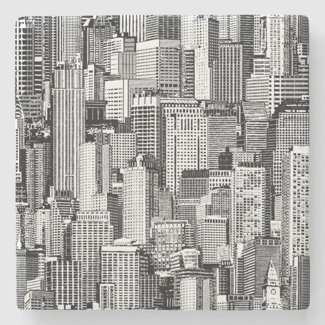 Posavasos De Piedra Textura isométrica sin foco en la ciudad de los ra (Anverso)
