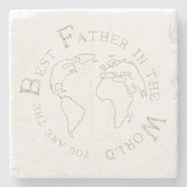 Posavasos De Piedra The best father in the world