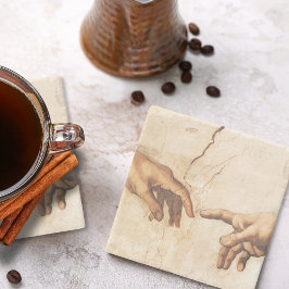 Posavasos De Piedra The Creation of Adam