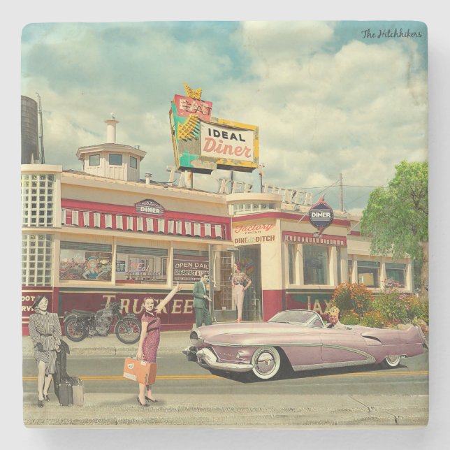 Posavasos De Piedra  The Hitchhickers (Anverso)