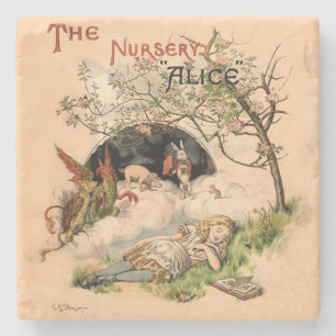 Posavasos De Piedra The Nursery Alice 1890 Cubierta Vintage Wonderland