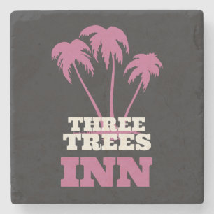 Posavasos De Piedra Three Trees Inn (blanco)