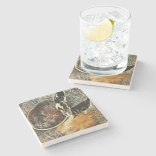 Posavasos De Piedra ¡Tiempo de alimentación!