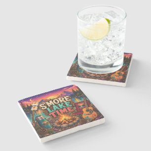 Posavasos De Piedra Tiempo del lago S'more