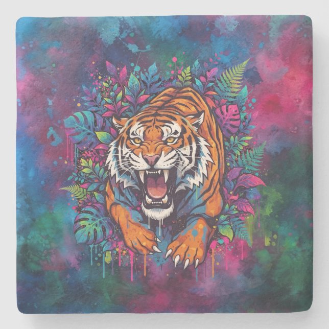 Posavasos De Piedra Tigre (Anverso)