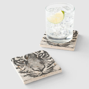 Posavasos De Piedra Tigre