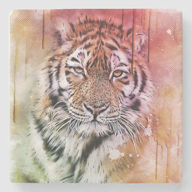 Posavasos De Piedra Tigre (Anverso)