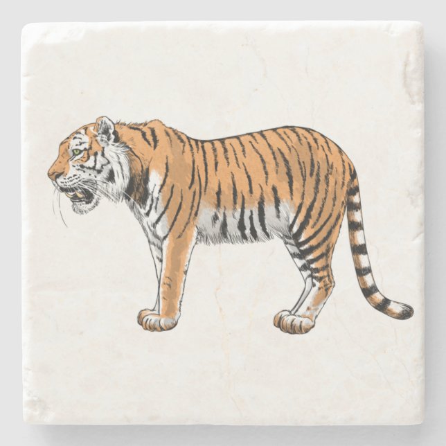 Posavasos De Piedra Tigre (Anverso)