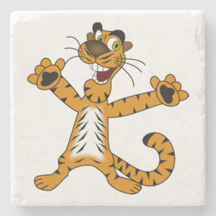 POSAVASOS DE PIEDRA TIGRE AMARILLO DE BROWNISH DE BROWNISH CUTE REJOIC