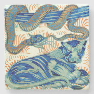 Posavasos De Piedra Tigre de Guillermo De Morgan The y la serpiente