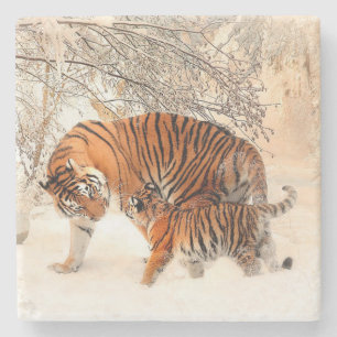 Posavasos De Piedra Tigres