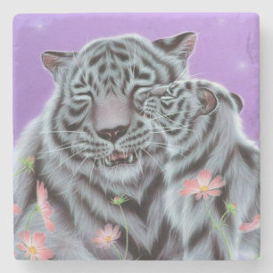 Posavasos De Piedra Tigres Blancos