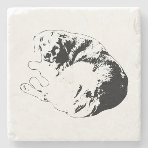 Posavasos De Piedra Tinta Enrollada, Silencio Compartido