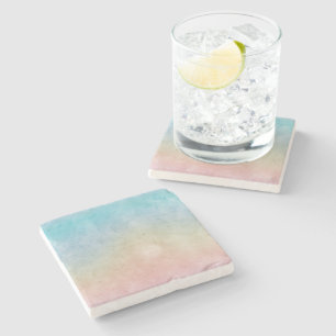 Posavasos De Piedra Tinta rosa Aqua