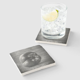 Posavasos De Piedra Tipo de tinte de tomate ruso negro