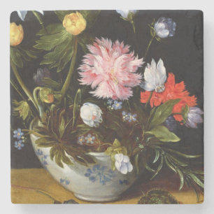 Posavasos De Piedra Todavía vida de flores
