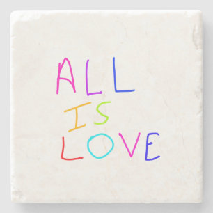 Posavasos De Piedra Todo es amor arcoíris orgullo colorido LGBTQ gay j