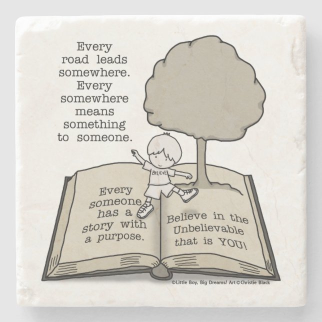 Posavasos De Piedra Todos tienen una historia (Anverso)