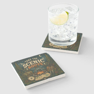 Posavasos De Piedra Tome la Ruta Escénica