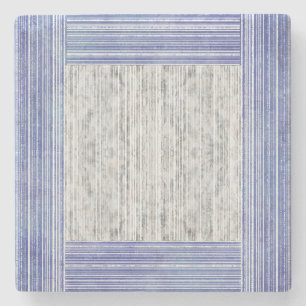 Posavasos De Piedra Tonos de mármol gris y patrón de rayas