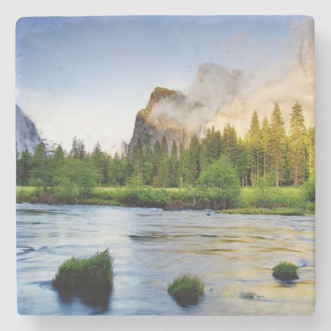 Posavasos De Piedra Tormenta del claro (Anverso)