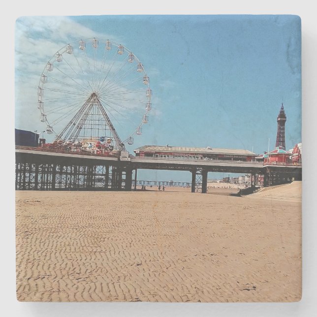 Posavasos De Piedra Torre Blackpool (Anverso)