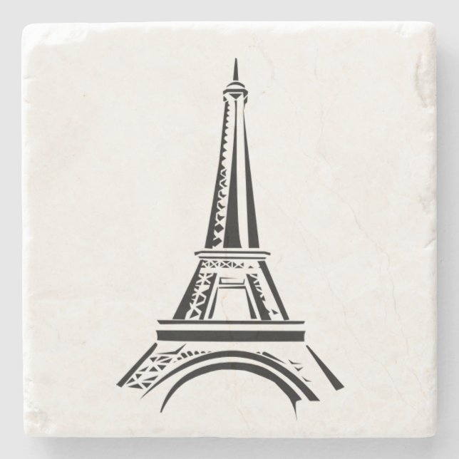Posavasos De Piedra Torre Eiffel (Anverso)