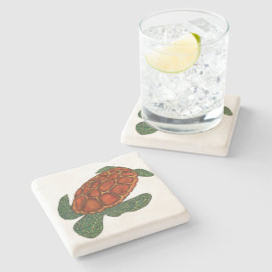 Posavasos De Piedra Tortuga de mar