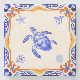 Posavasos De Piedra Tortuga mediterránea
