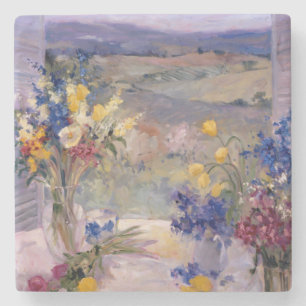Posavasos De Piedra Toscana floral