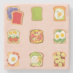 Posavasos De Piedra Tostada de Brunch