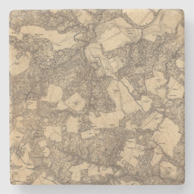 Posavasos De Piedra Totopotomoy, Virginia (Anverso)