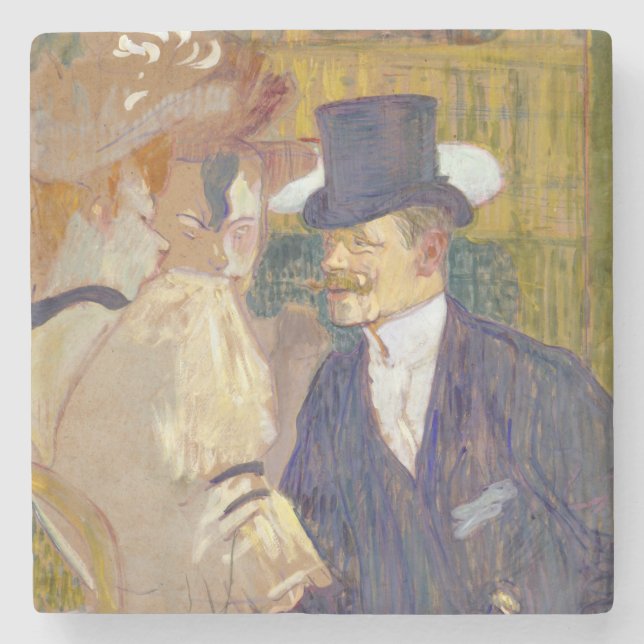 Posavasos De Piedra Toulouse-Lautrec - El inglés de la Roja (Anverso)