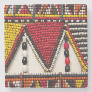Posavasos De Piedra Trabajo con cuentas tribales Maasai