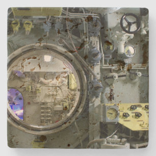 Posavasos De Piedra tramar un antiguo submarino retro