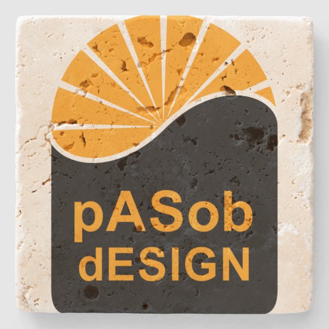 Posavasos De Piedra Travertine Stone Coaster (Anverso)
